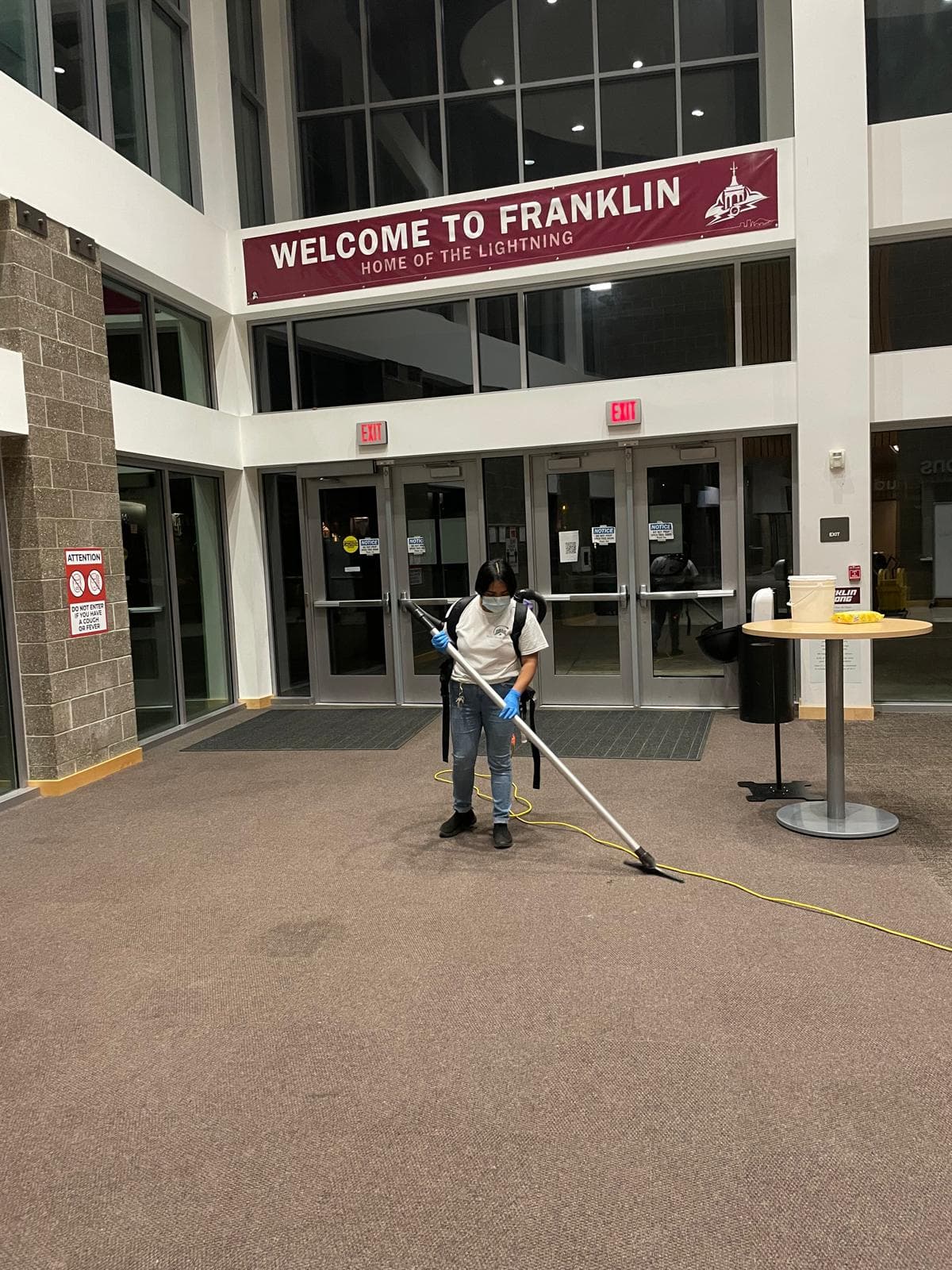 Polishing floors after construction