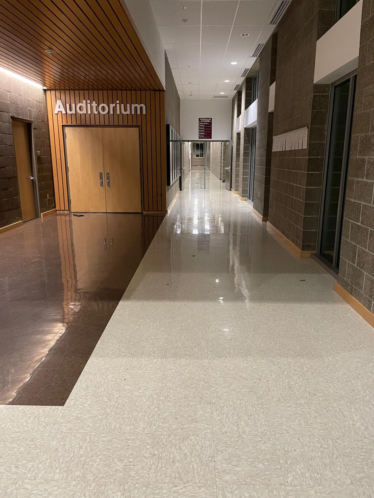 Girl preparing to clean the floor after construction